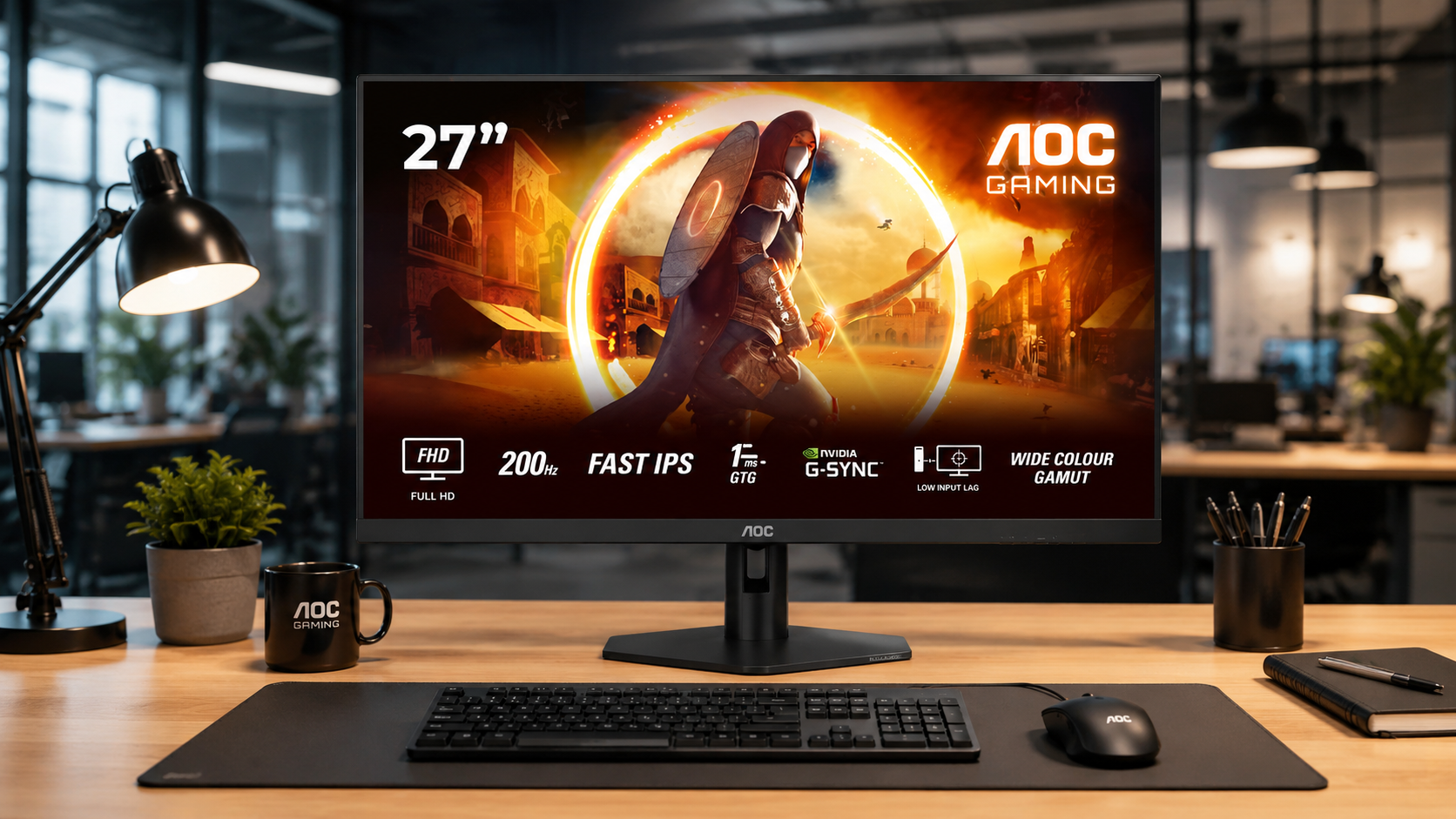 🎮 Écran Gaming AOC 27G4HRE 27 pouces FHD 300Hz – Grand format et vitesse extrême pour les gamers